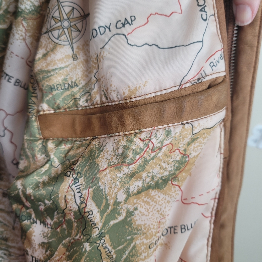 Vintage Marlboro Tan Leather Jacket size S - Picture 6 of 12